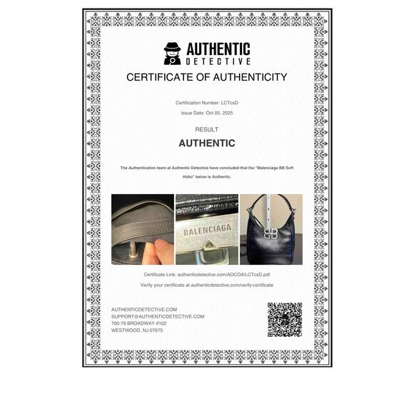 Balenciaga NWT BB Soft Hobo Bag in Black - Picture 13 of 13